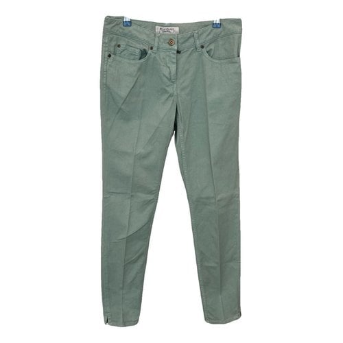 Pre-owned Saint Laurent Slim Jeans In Green