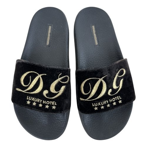 Pre-owned Dolce & Gabbana Sandal In Black