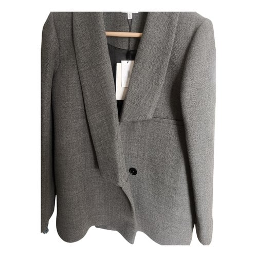 Pre-owned Milly Wool Jacket In Grey