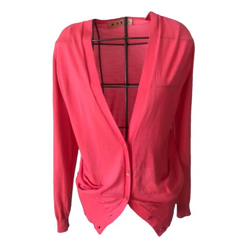 Pre-owned Marni Cashmere Cardigan In Pink