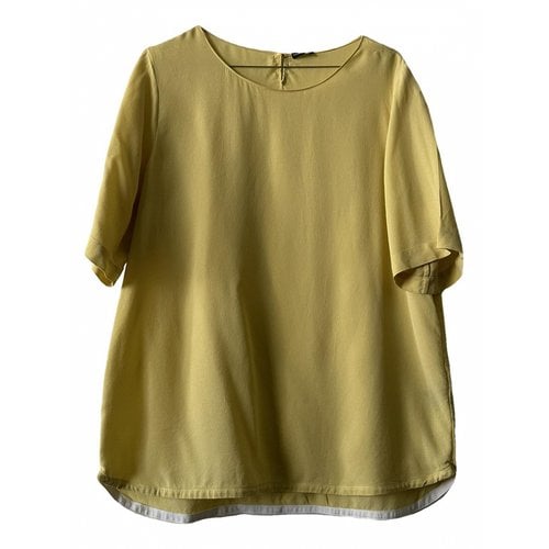 Pre-owned Iris Von Arnim Silk T-shirt In Yellow