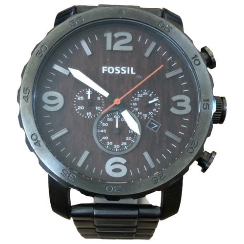 Pre-owned Fossil Watch In Grey