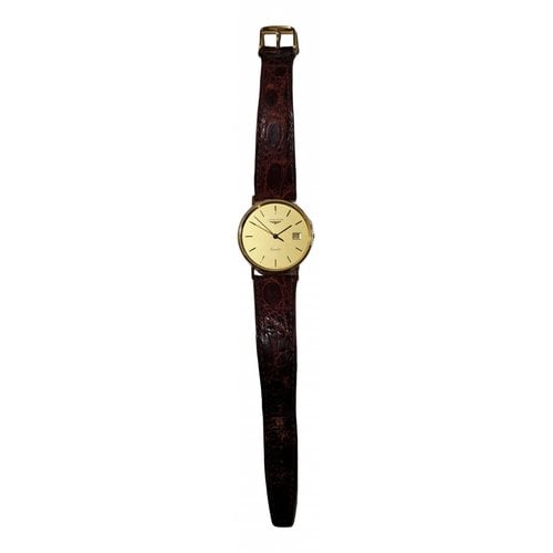 Pre-owned Longines Presence Gold Watch