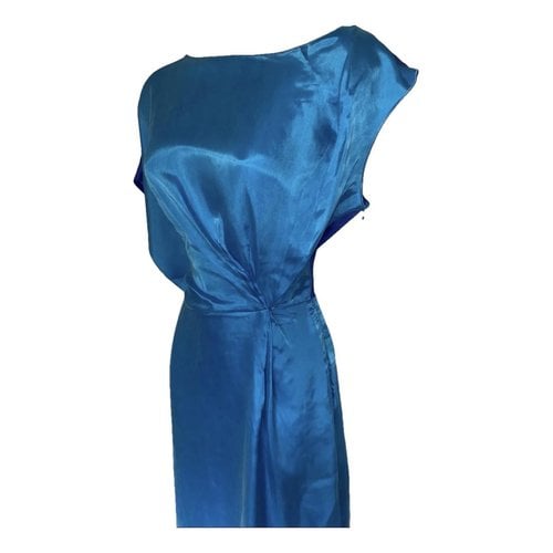 Pre-owned Roksanda Ilincic Silk Mini Dress In Blue