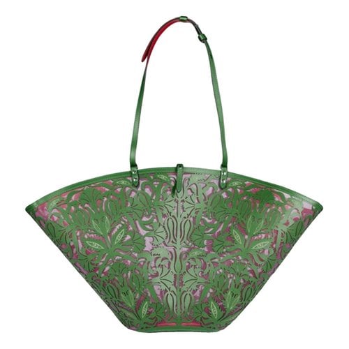 Pre-owned Christian Louboutin Leather Tote In Green