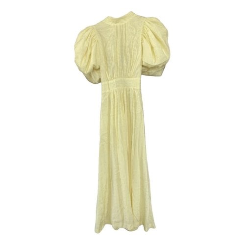 Pre-owned Rotate Birger Christensen Mid-length Dress In Yellow
