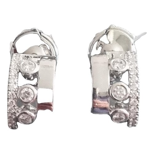 Pre-owned Messika White Gold Earrings In Silver