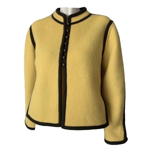 Pre-owned Saint Laurent Wool Jacket In Yellow