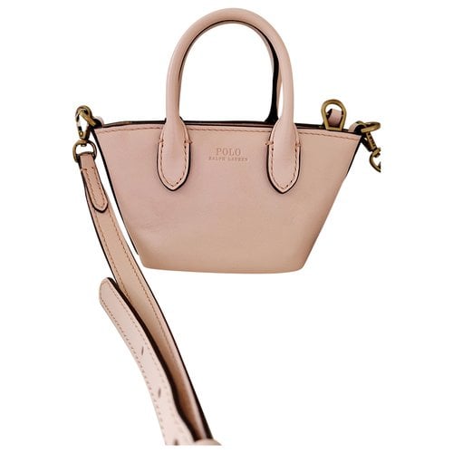 Pre-owned Polo Ralph Lauren Leather Mini Bag In Pink