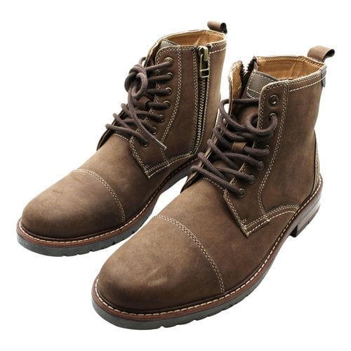 Pre-owned Dockers Leather Boots In Brown