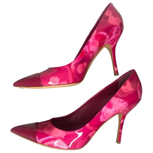 Pre-owned Louis Vuitton Chérie Patent Leather Heels In Pink
