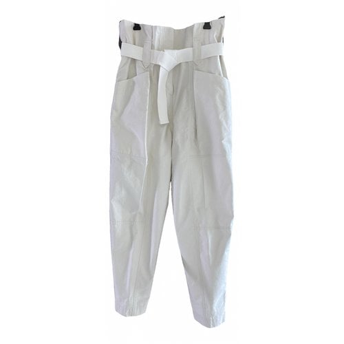 Pre-owned Iro Spring Summer 2020 Carot Pants In White