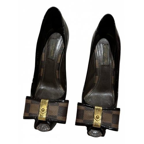 Pre-owned Louis Vuitton Leather Heels In Brown