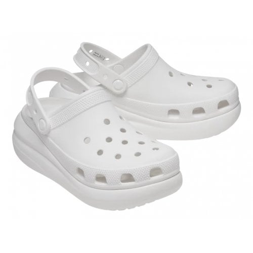 Pre-owned Crocs Sandal In White