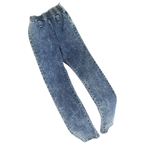 Pre-owned Miu Miu Jeans In Blue