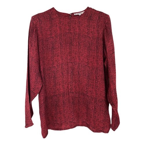 Pre-owned Saint Laurent Silk Blouse In Red