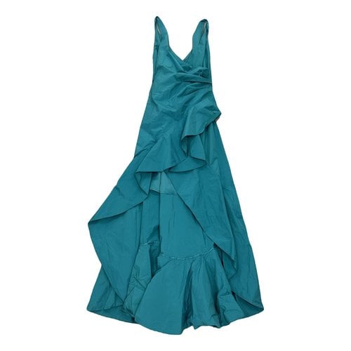 Pre-owned Nenette Maxi Dress In Turquoise