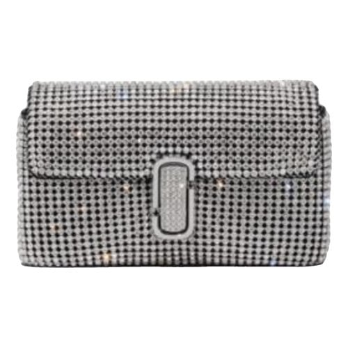 Pre-owned Marc Jacobs Snapshot Glitter Clutch Bag In Silver