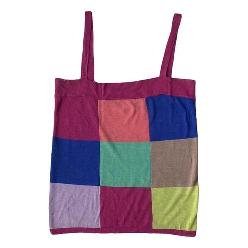 Pre-owned Kenzo Silk Camisole In Multicolour