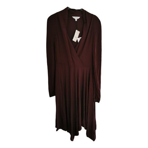 Pre-owned Lk Bennett Mid-length Dress In Burgundy