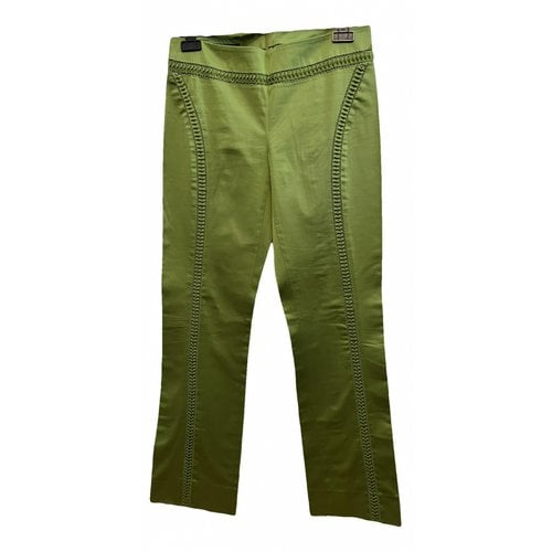 Pre-owned Alberta Ferretti Straight Pants In Green