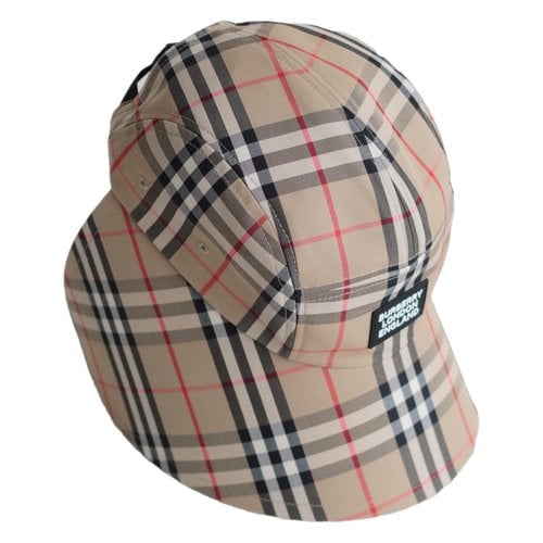 Pre-owned Burberry Cloth Cap In Camel