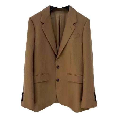 Pre-owned Celine Cashmere Suit Jacket In Camel