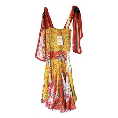 Pre-owned Mochi Silk Mini Dress In Multicolour