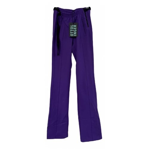 Pre-owned Ottolinger Trousers In Purple