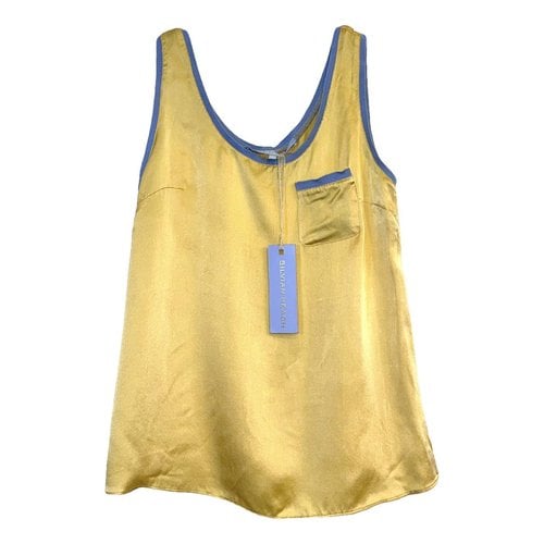 Pre-owned Silvian Heach Silk Camisole In Yellow