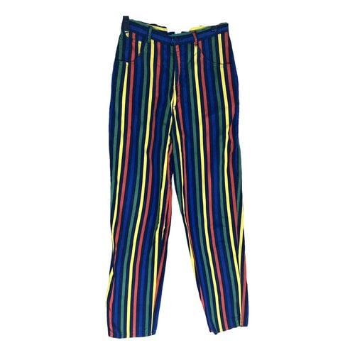 Pre-owned Roccobarocco Carot Pants In Multicolour
