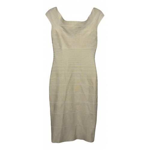 Pre-owned Herve Leger Mid-length Dress In Other