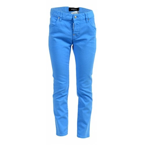 Pre-owned Dsquared2 Straight Jeans In Blue