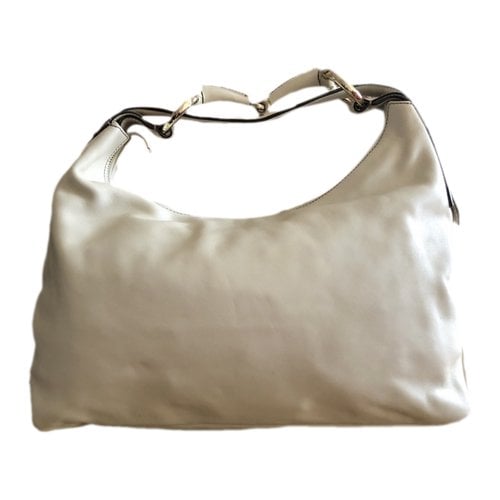Pre-owned Gucci Hobo Leather Handbag In White