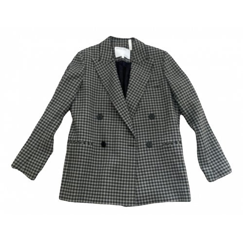 Pre-owned Designers Remix Wool Blazer In Grey