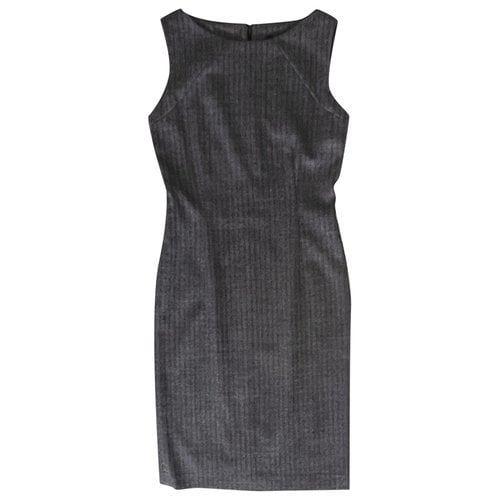 Pre-owned Daks Wool Mid-length Dress In Grey