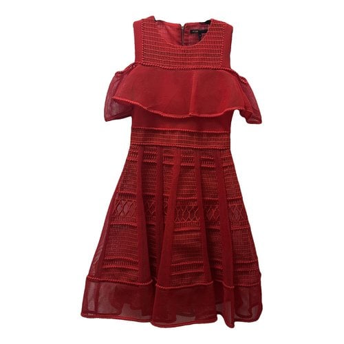 Pre-owned Maje Mini Dress In Red