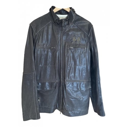 Pre-owned La Martina Leather Jacket In Brown