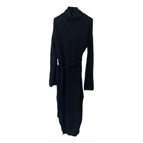 Pre-owned Nanushka Wool Mid-length Dress In Grey