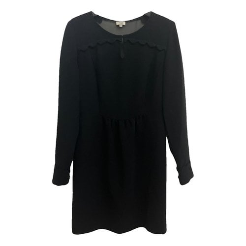 Pre-owned Hoss Intropia Silk Mini Dress In Black