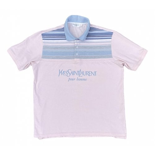 Pre-owned Saint Laurent Polo Shirt In Pink