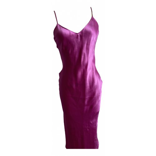 Pre-owned Dannijo Silk Mid-length Dress In Pink