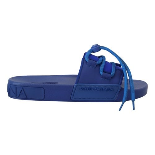 Pre-owned Dolce & Gabbana Sandals In Blue