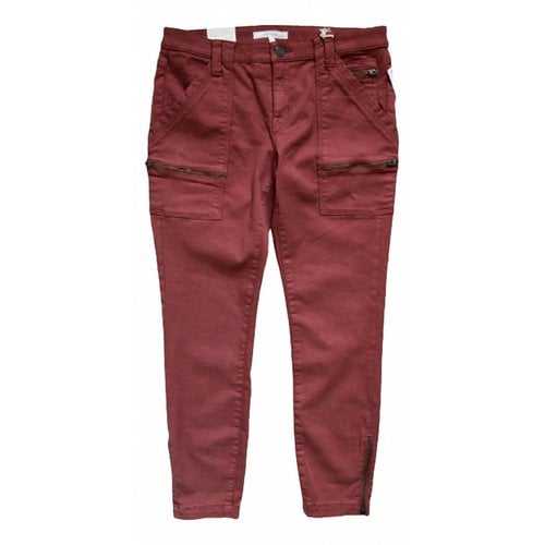 Pre-owned Joie Jeans In Burgundy