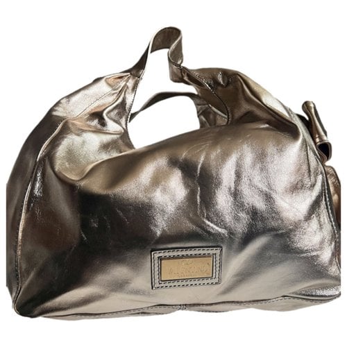 Pre-owned Valentino Garavani Leather Handbag In Gold