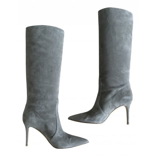 Pre-owned Gianvito Rossi Boots In Grey