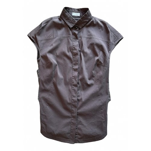 Pre-owned Brunello Cucinelli Silk Shirt In Brown
