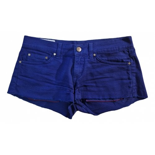 Pre-owned Dondup Mini Short In Blue