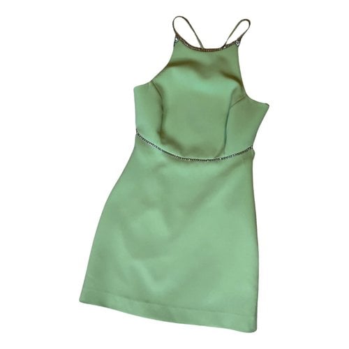 Pre-owned Miu Miu Mini Dress In Green