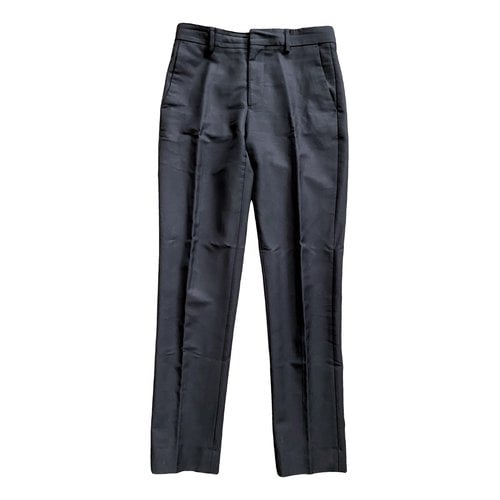 Pre-owned Harmony Wool Trousers In Black